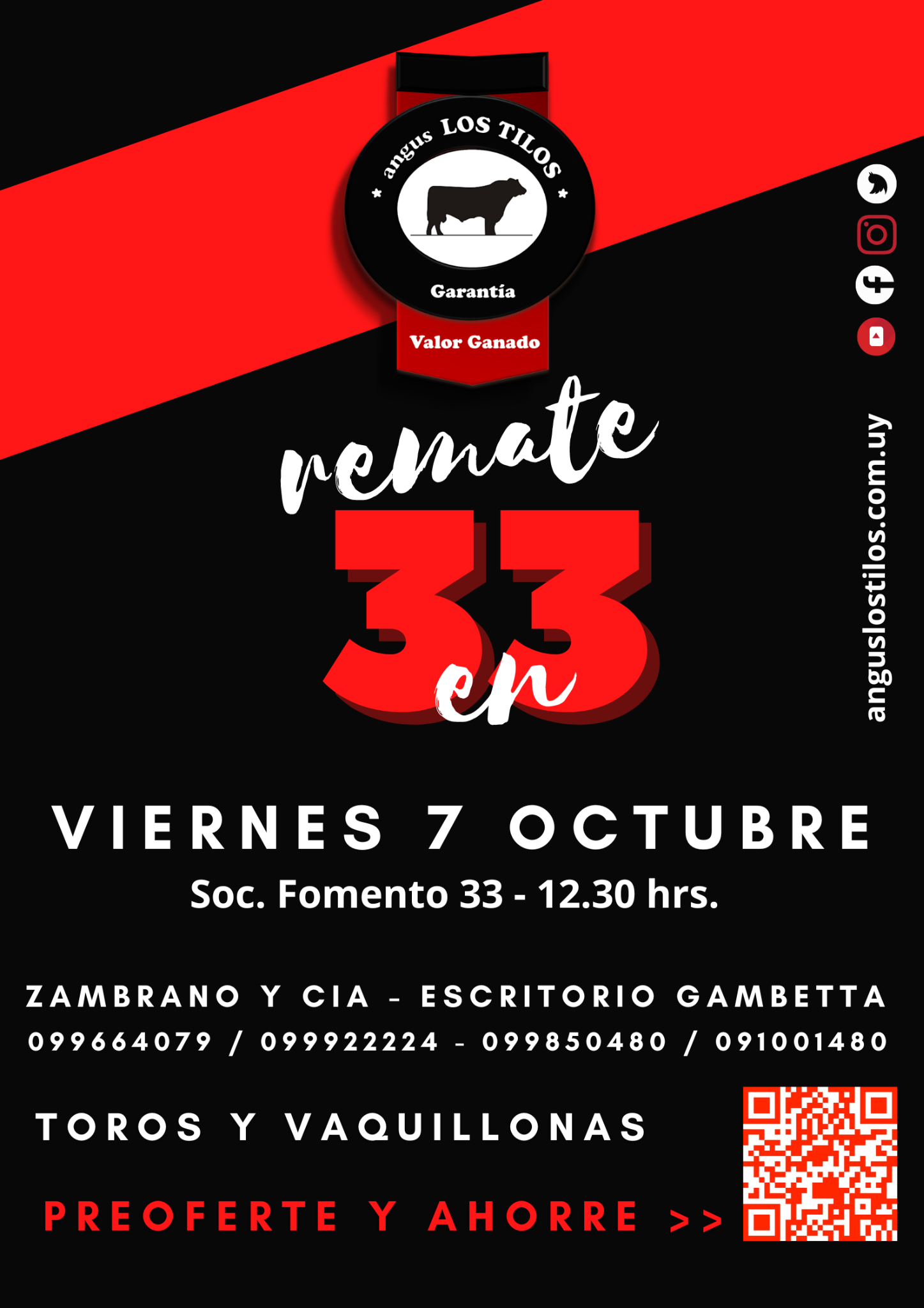 Afiche histórico Remate 33 en 33
